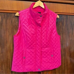Nine West Fuchsia Quilted Vest